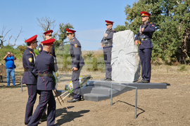 Шумен - местност Марашка кория - паметен знак - откриване