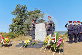 Шумен - местност Марашка кория - паметен знак - откриване