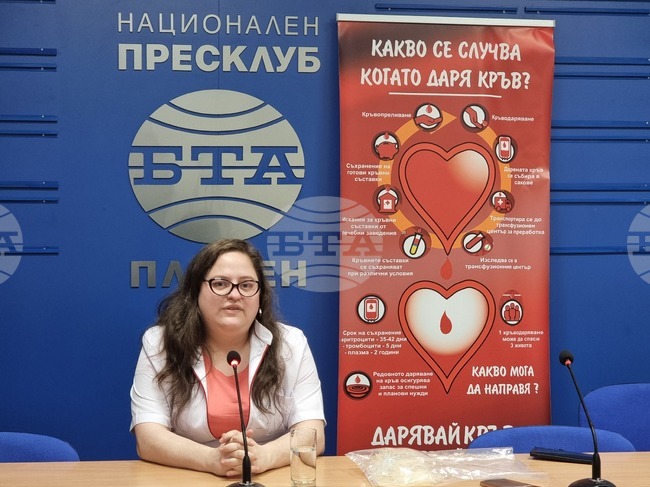 Българинът помага и дарява кръв, каза д-р Василина Василева от Центъра за трансфузионна хематология в Плевен
