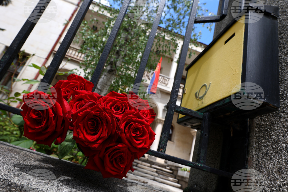 Посолство на Сърбия в София - цветя