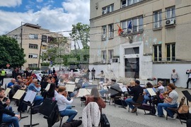 Република Северна Македония - филхармония - протест