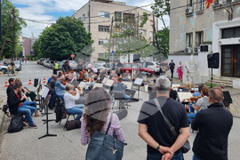 Република Северна Македония - филхармония - протест