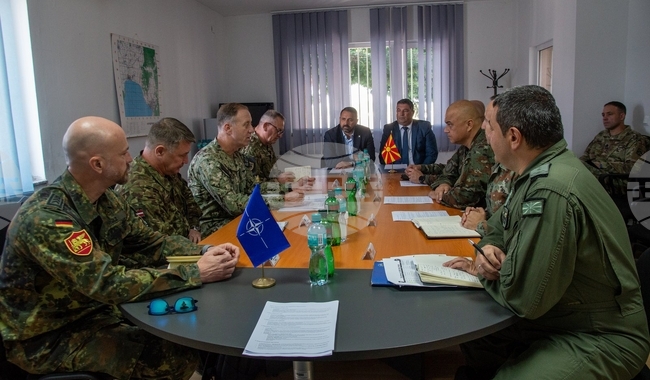 NATO's Joint Force Command Naples Commander Visits North Macedonia 
