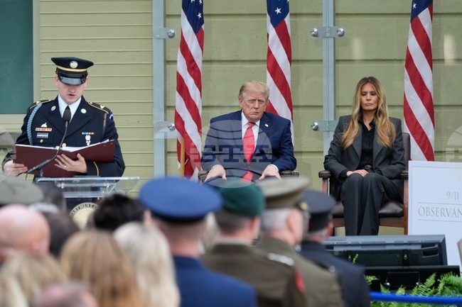 APTOPIX Sept 11 Anniversary Pentagon Trump