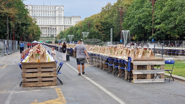 Румъния постави рекорд на Гинес за най-дългата маса в света