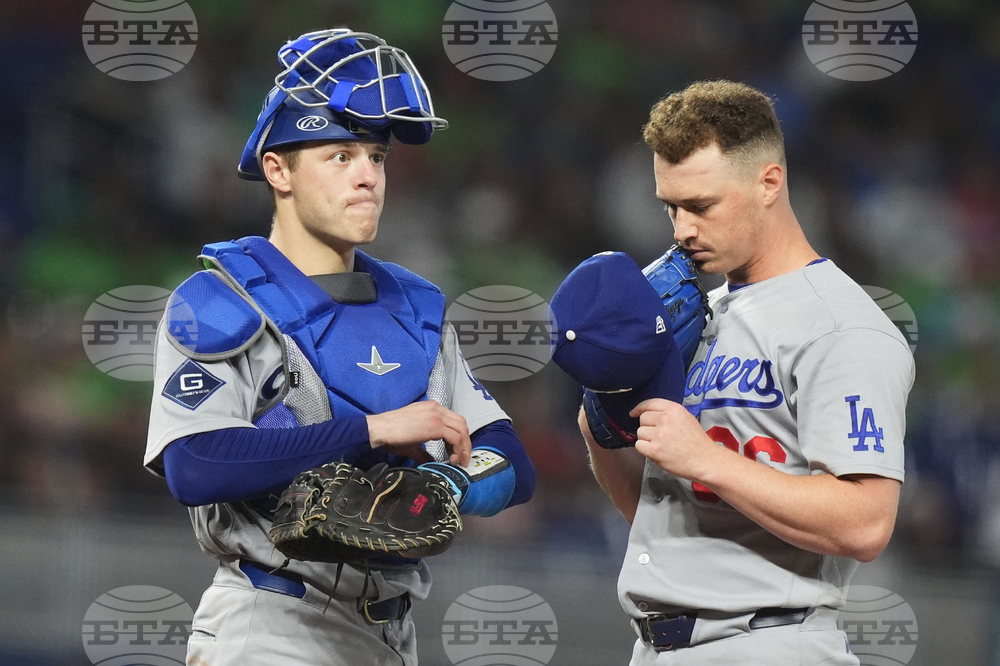 Dodgers Marlins Baseball