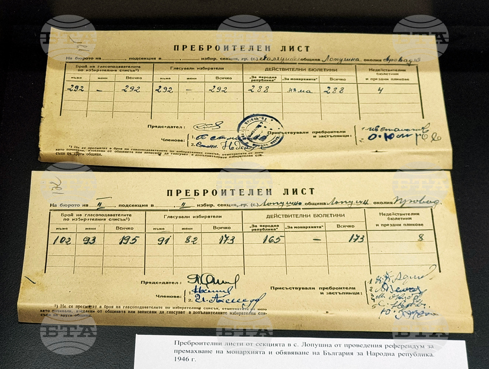 Варна - Държавен архив - „80 години Република България“ - изложба