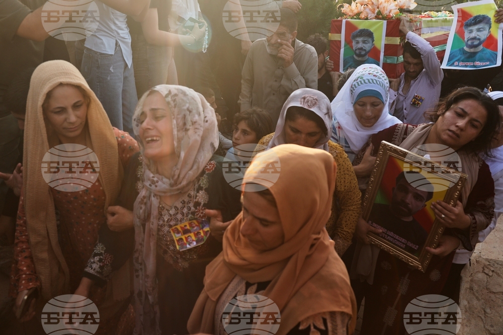 Syria Kurds Funeral
