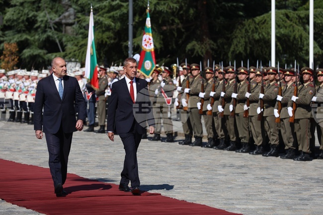 Prime Minister Radev Welcomes Czech Counterpart Babis on Official Visit