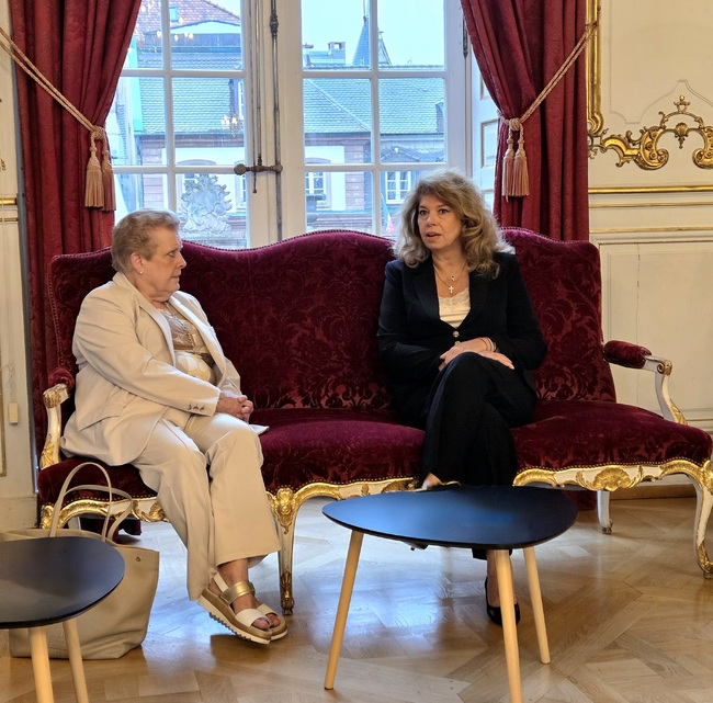 President Iotova Meets with Strasbourg Mayor Catherine Trautmann