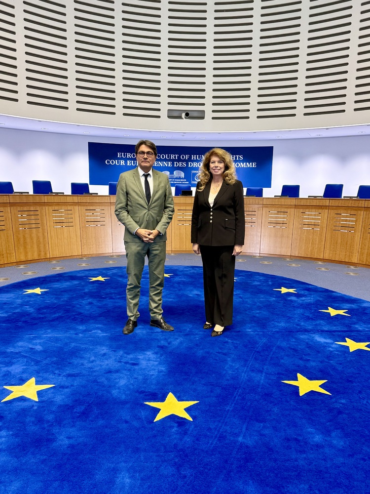 Bulgarian President Iotova Confers with ECHR President Guyomar