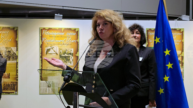President Iotova Opens Exhibition at European Parliament Commemorating Bulgarian National Hero Hristo Botev