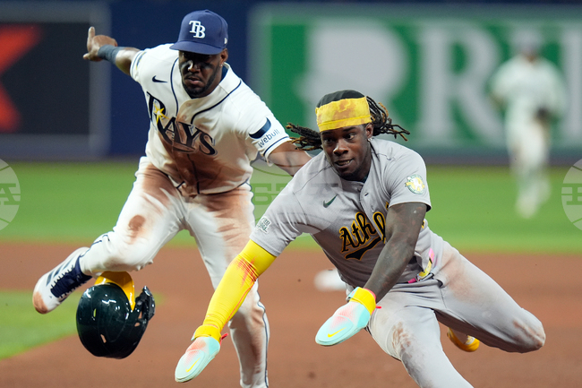 APTOPIX Athletics Rays Baseball