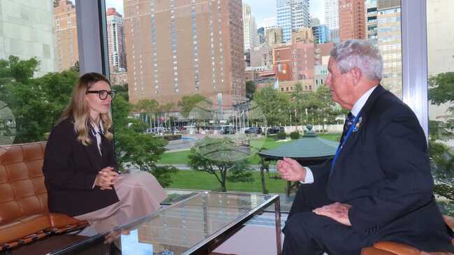 Bulgaria's Foreign Minister Petrova Confers with US Congressman Wilson