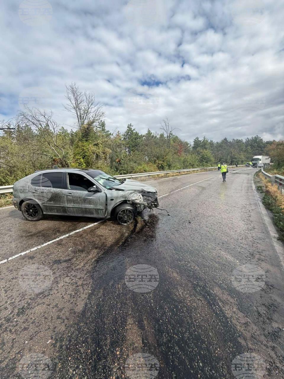 Катастрофа затвори пътя Русе - Бяла в района на разклона за град Борово