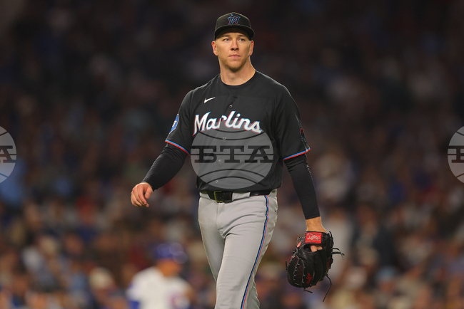 Marlins Cubs Baseball