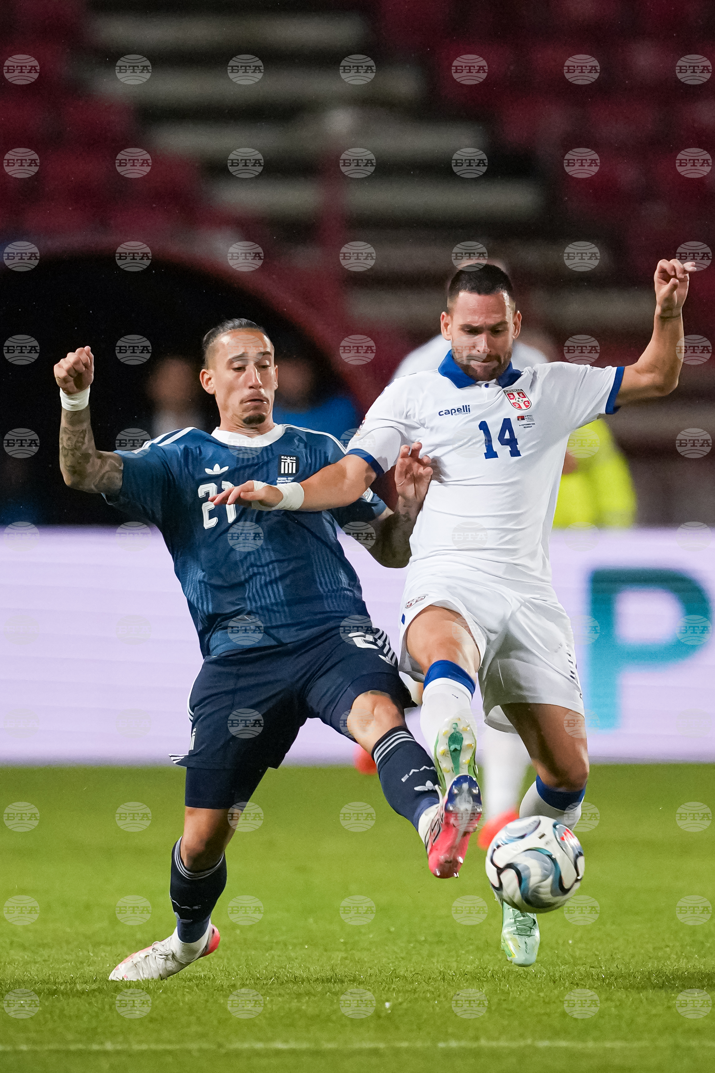 Serbia Greece Nations League Soccer