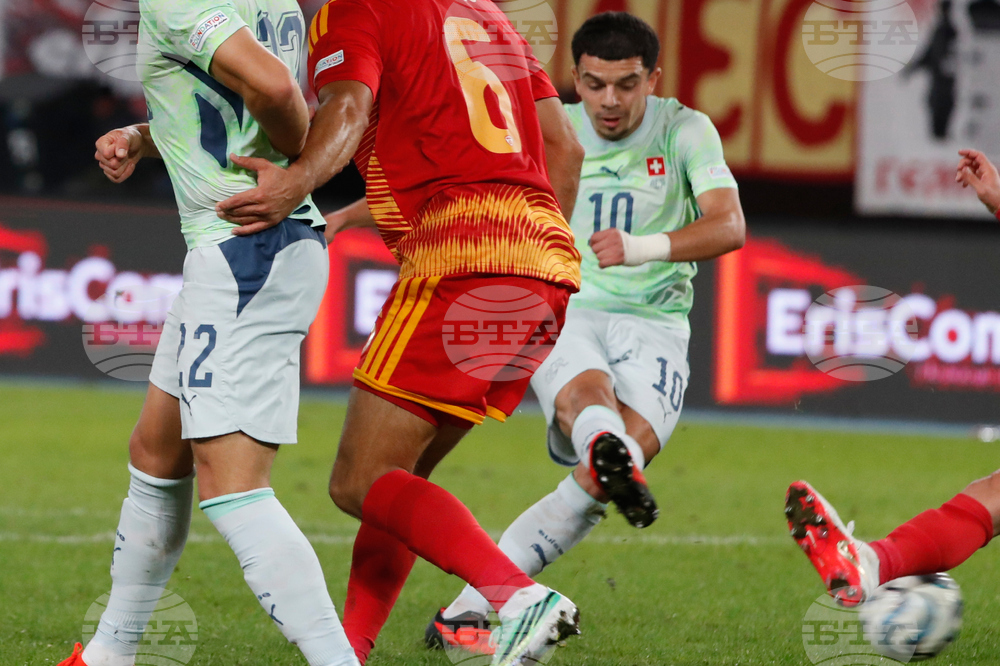 North Macedonia Switzerland Nations League Soccer