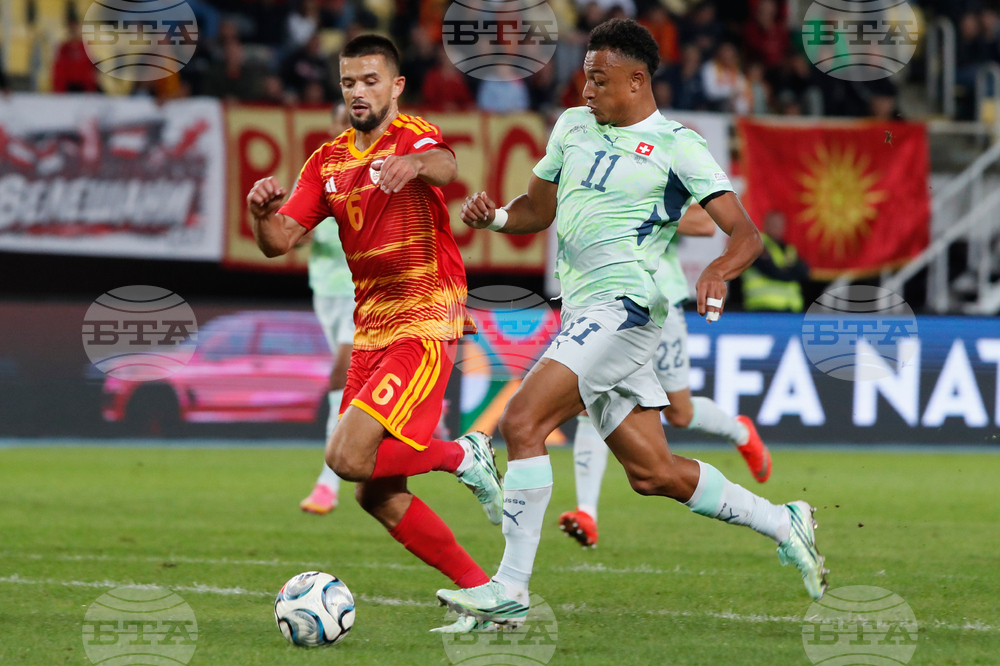 North Macedonia Switzerland Nations League Soccer