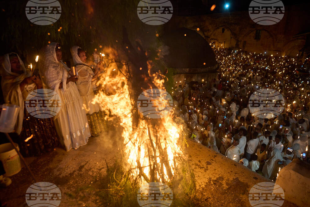 APTOPIX Israel Ethiopia Meskel Holiday