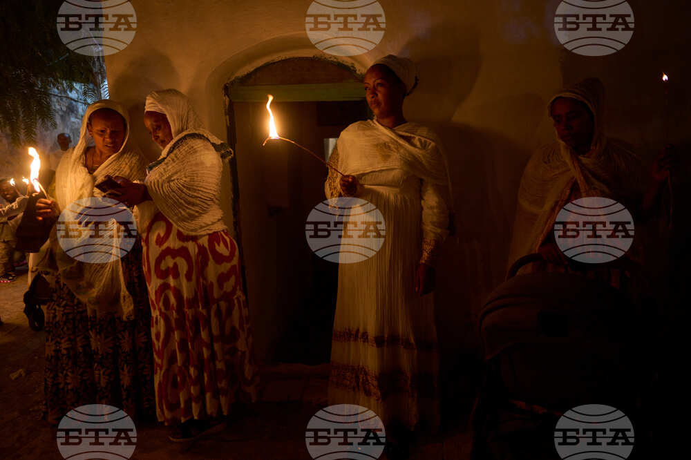 APTOPIX Israel Ethiopia Meskel Holiday