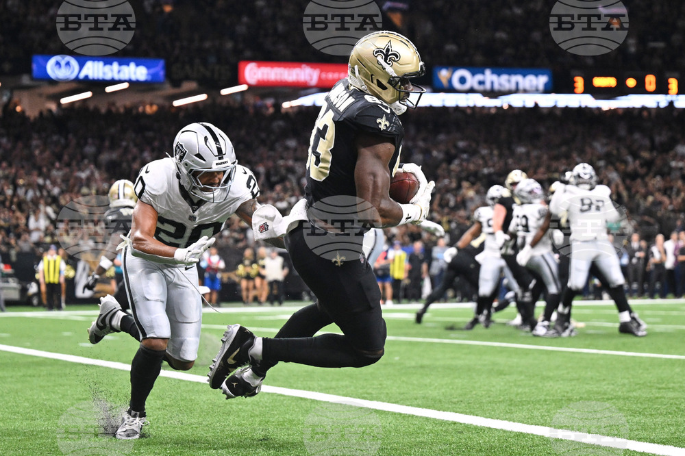 APTOPIX Raiders Saints Football