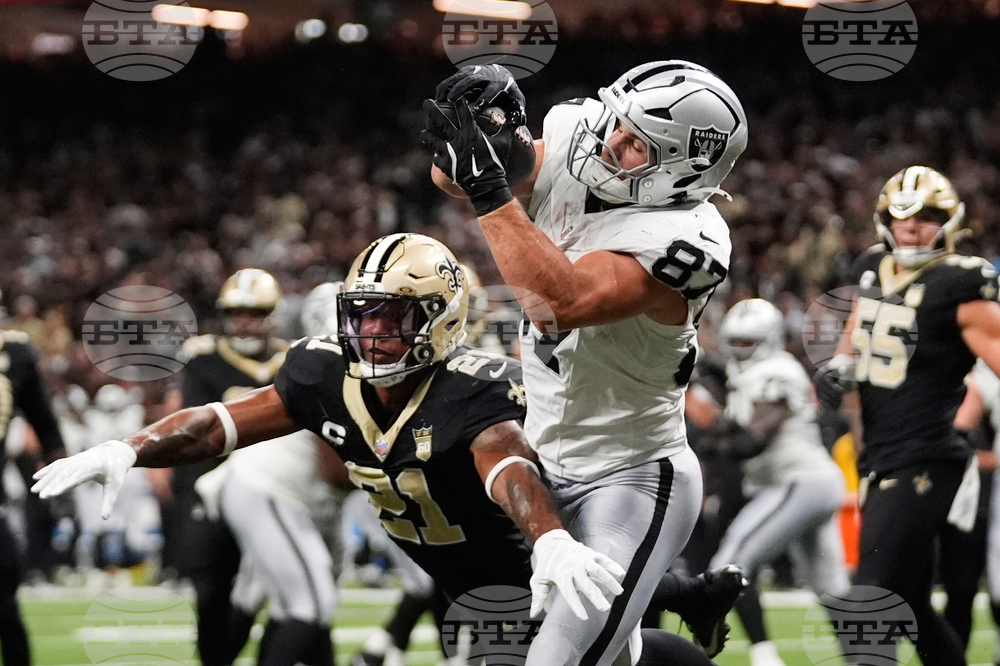 APTOPIX Raiders Saints Football