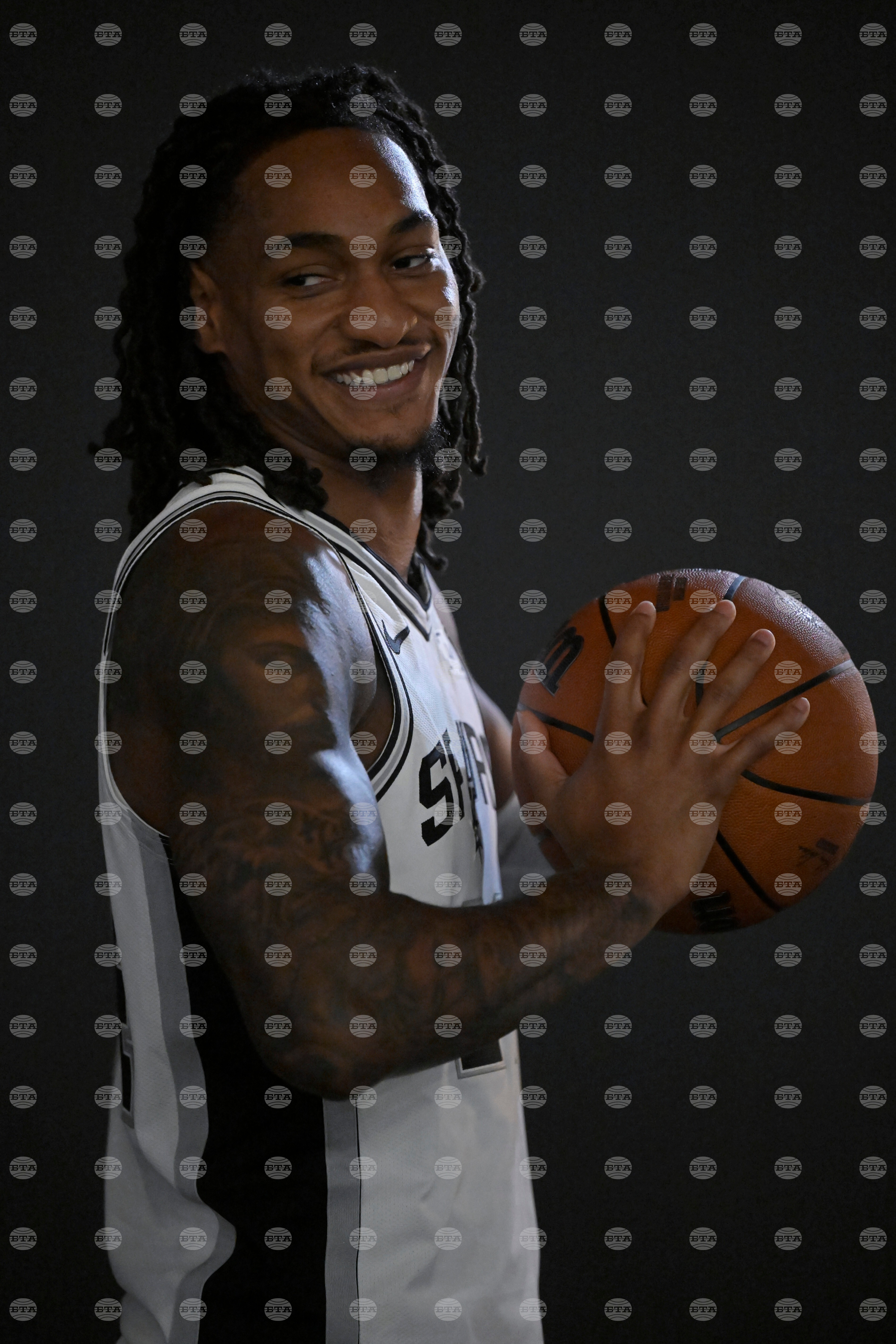 Spurs Media Day Basketball