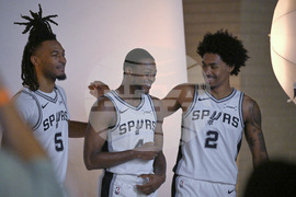 Spurs Media Day Basketball