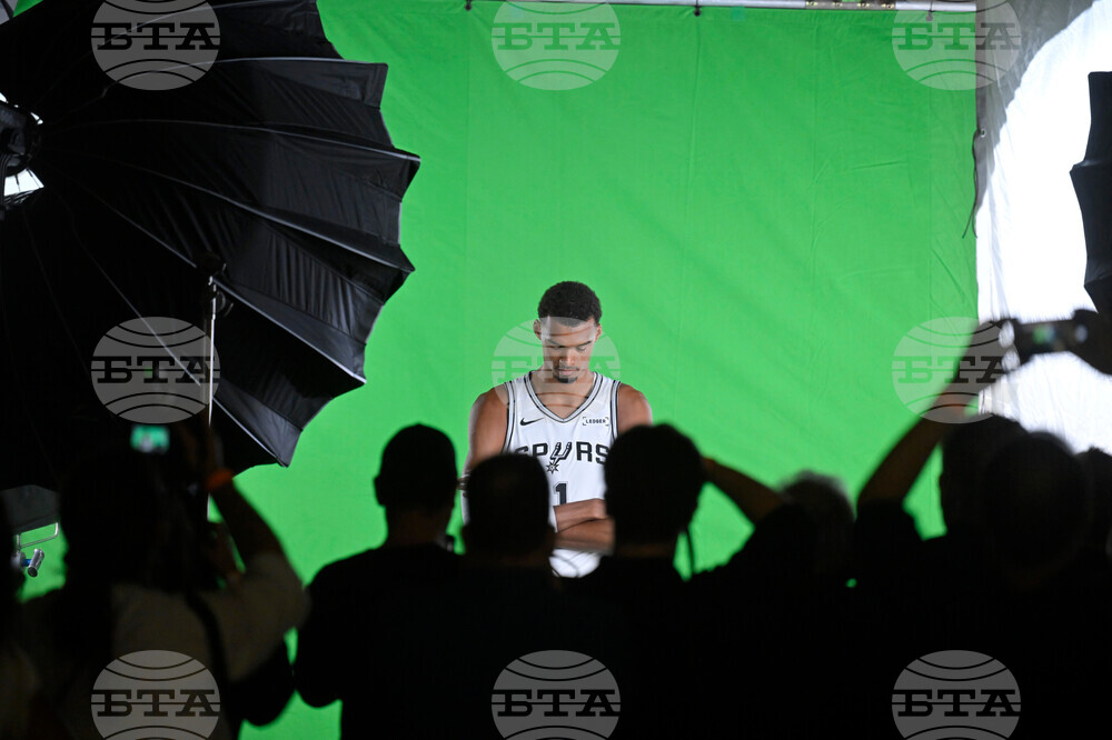 Spurs Media Day Basketball