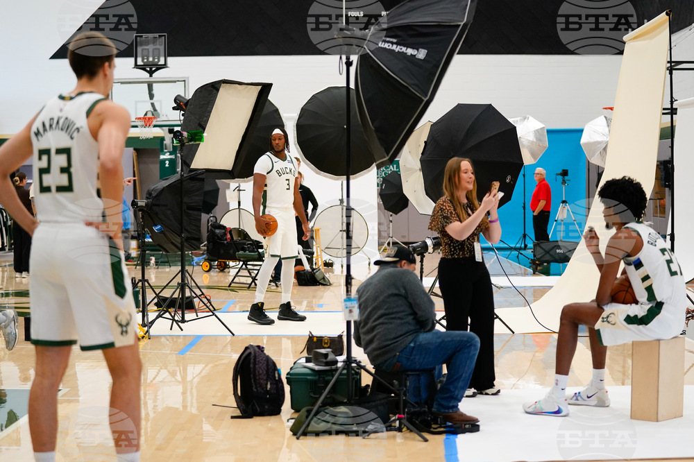 Bucks Media Day Basketball