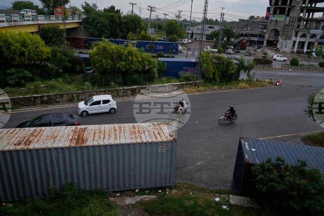 Pakistan Protests Containers