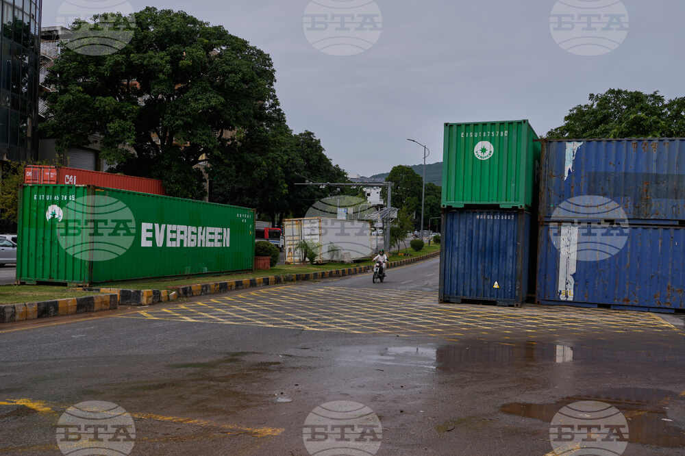 Pakistan Protests Containers