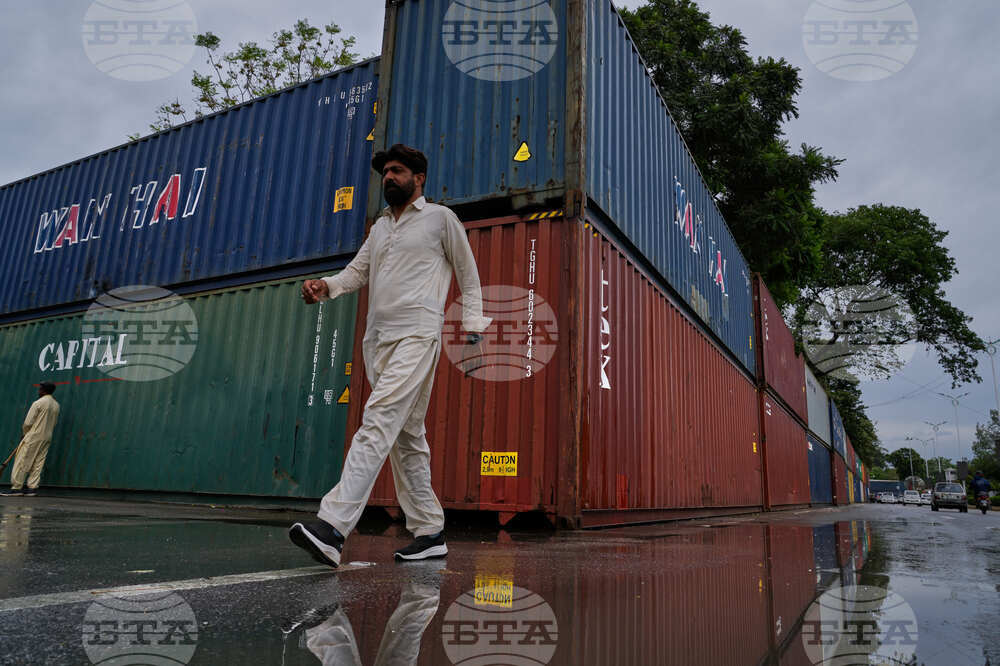 Pakistan Protests Containers