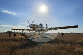 Стара Загора - противопожарен самолет Air Tractor