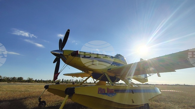 Стара Загора - противопожарен самолет Air Tractor