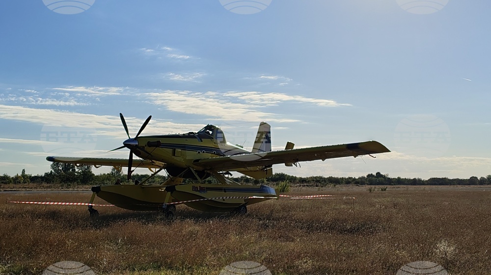 Стара Загора - противопожарен самолет Air Tractor