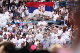 Сърбия - Белград - митинг