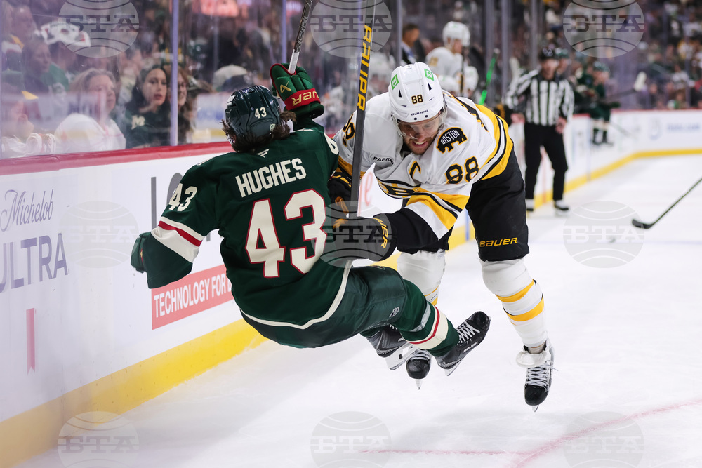 APTOPIX Bruins Wild Hockey