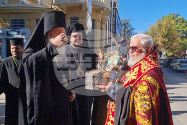 Стара Загора - Честната глава на св. Климент Охридски - посрещане