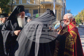 Стара Загора - Честната глава на св. Климент Охридски - посрещане