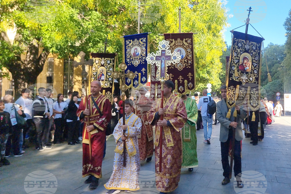 Стара Загора - Честната глава на св. Климент Охридски - посрещане