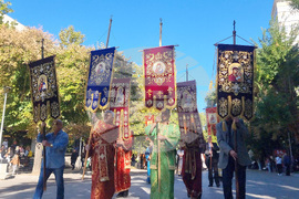 Стара Загора - Честната глава на св. Климент Охридски - посрещане