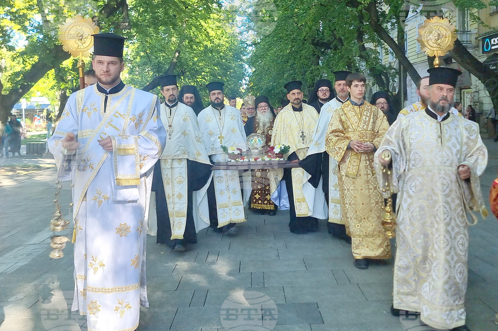 Стара Загора - Честната глава на св. Климент Охридски - посрещане