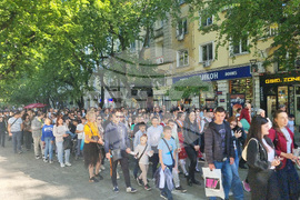 Стара Загора - Честната глава на св. Климент Охридски - посрещане