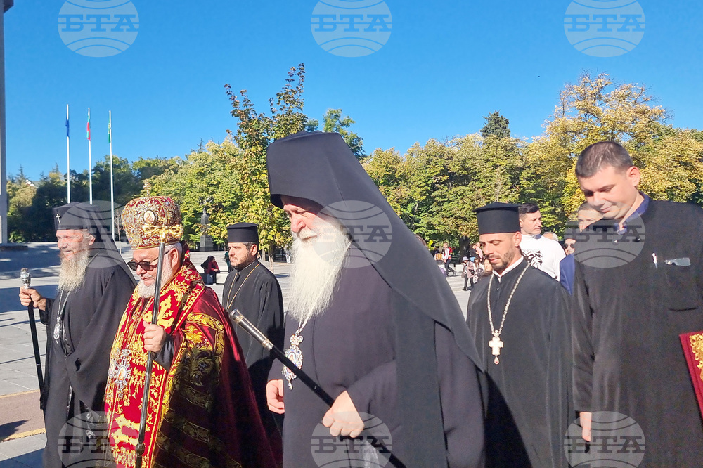 Стара Загора - Честната глава на св. Климент Охридски - посрещане