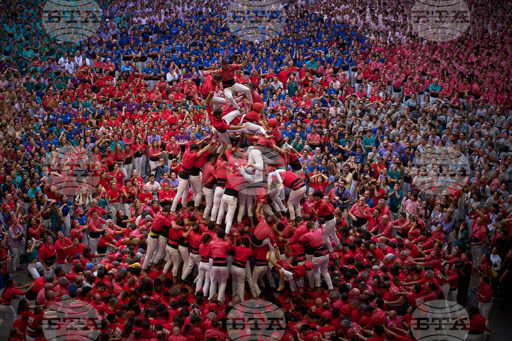 Spain Catalonia Human Tower