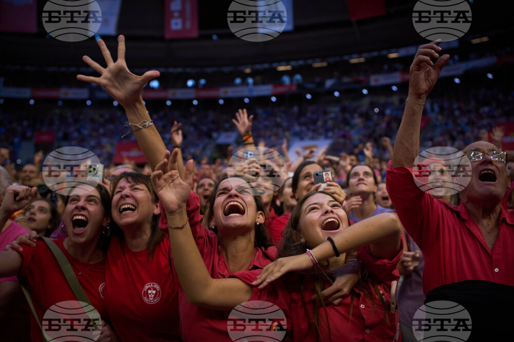 Spain Catalonia Human Tower