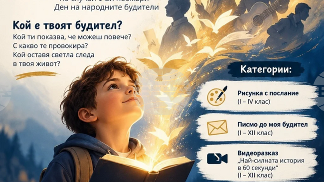 Ученици от Троян ще разказват за своите будители в конкурс за 1 ноември