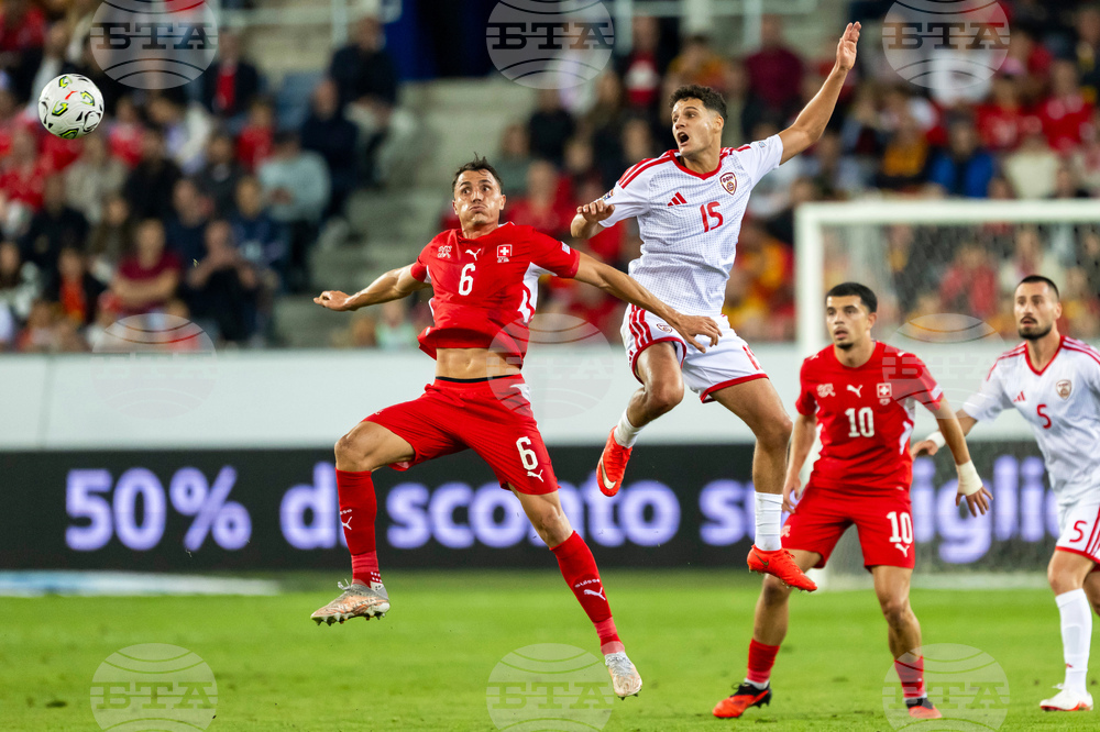 Switzerland North Macedonia Nations League Soccer